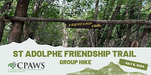 Image principale de Afternoon Group Hike at St Adolphe Friendship Trail - 1:30 PM