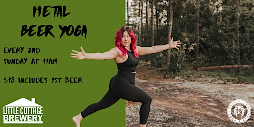 Imagem principal de Hops & Flow Metal Beer Yoga at Little Cottage Brewery