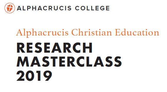 Alphacrucis Education Research Masterclass 2019