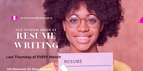 Get Noticed: Discount Resume Writing Day