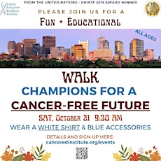 Fall Walk - Champions for a Cancer-Free Future (Rain or Shine) primary image