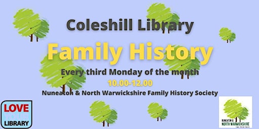 Immagine principale di Family History Surgery @ Coleshill Library 