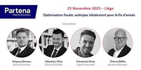 Primaire afbeelding van Seminaire Experts-comptables // 23 novembre 2023 // Liège