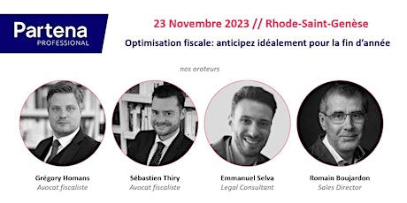 Imagen principal de Seminaire Experts-comptables // 23 novembre 2023 // Rhode-Saint-Genèse