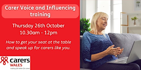 Carer Voice and Influencing training for carers 26th October 2023  primärbild