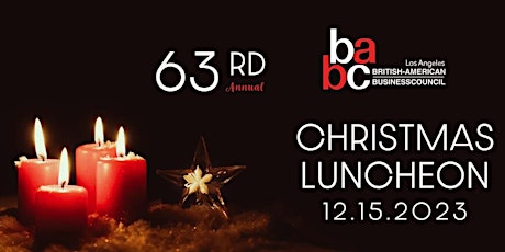 Imagen principal de BABC LA 63rd Annual Christmas Luncheon