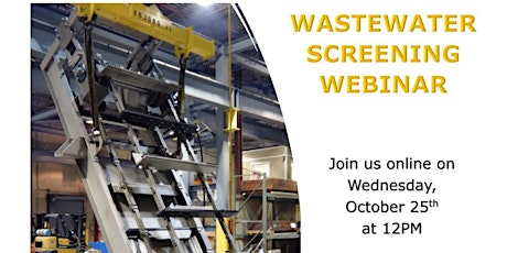 Imagem principal do evento Wastewater Screening Webinar