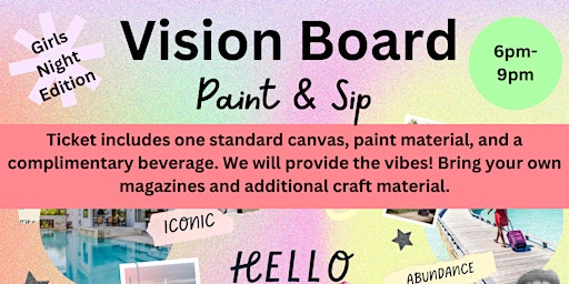 Vision Board Paint & Sip (Ladies Night Edition) primary image