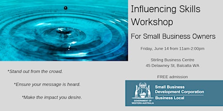 Influencing Skills Workshop for Small Business Owners  primary image