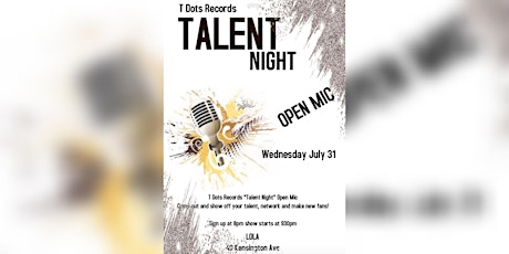 Talent Night Open Mic primary image