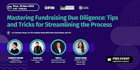 Image principale de Mastering Fundraising Due Diligence: Streamlining the Process