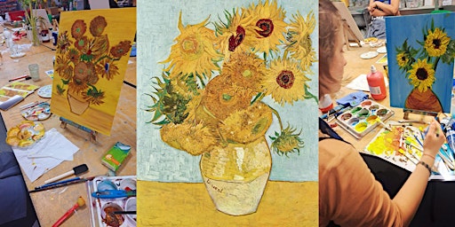 Imagem principal de Sip and Paint Class - Van Gogh Sunflowers