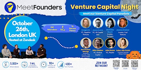 Imagem principal do evento MeetFounders Venture Capital Night (October 2023 - London) In-Person Event