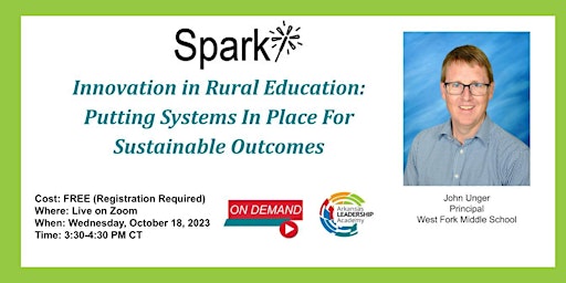 Image principale de Innovation in Rural Education-On Demand