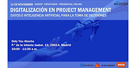 Imagem principal do evento Digitalización en Project Management: Datos e IA para la toma de decisiones