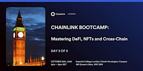 Chainlink Bootcamp: Mastering DeFi, NFTs and Cross-Chain [Day 3 of 3] primary image