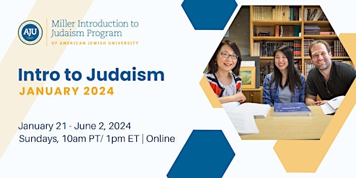 Imagen principal de Intro to Judaism -  January 2024 (Zoom)