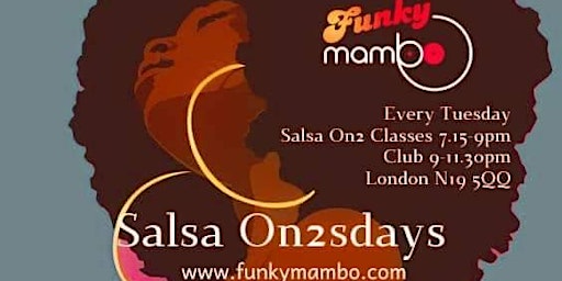 Imagem principal do evento Funky Mambo presents Salsa On2sdays - SALSA CLASSES & PARTY 2024