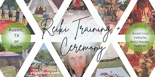 Imagem principal de Reiki Level 1 or Level 2 Training + Attunement Ceremony Online or In Studio