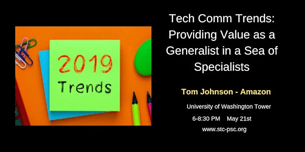 Generalist vs. Specialist - Tom Johnson - May Chapter Meeting