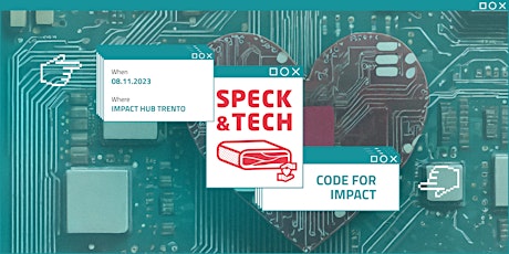Imagem principal do evento Speck&Tech 58 "Code for Impact"