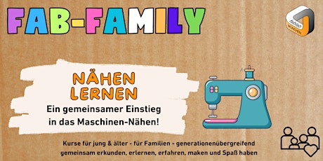 Hauptbild für FabLabKids: FabFamily - Nähen lernen!