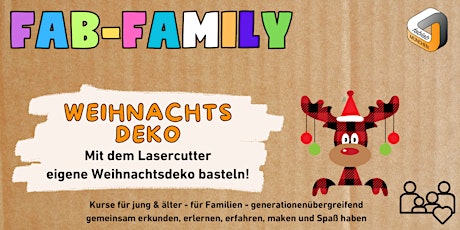 Imagen principal de FabLabKids: FabFamily - Weihnachts-Deko mit dem Lasercutter basteln