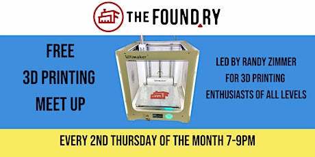 Imagem principal do evento Free 3D Printing Meetup @The Foundry