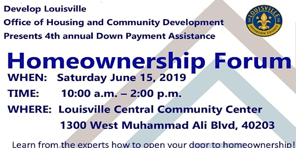 Down Payment Assistance- Homeownership Forum Vendor Registration