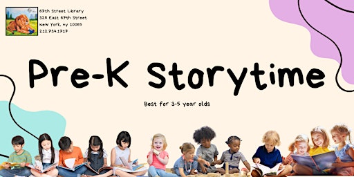 Primaire afbeelding van Pre-K Storytime at 67th Street Library