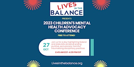 Imagem principal do evento 2023 Children's Mental Health Advocacy Conference