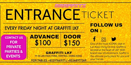 FRIDAY NIGHT DOOR TICKET