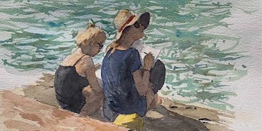 Drawing figures at the Cinque Terre, with Mike Willdridge primary image