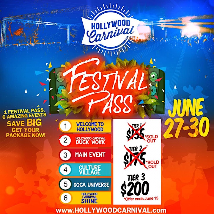 Hollywood Carnival 2019 (Festival Pass) image