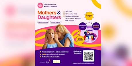 Mothers & Daughters :  Health & Wellbeing, Intimate Care  Talk. primary image