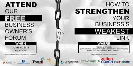 Strengthen Your Business's Weakest Link! primary image