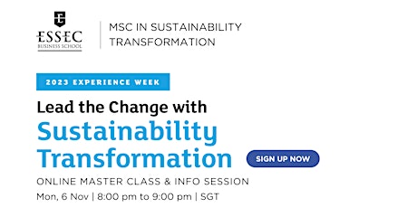 Lead the Change with Sustainability Transformation primary image