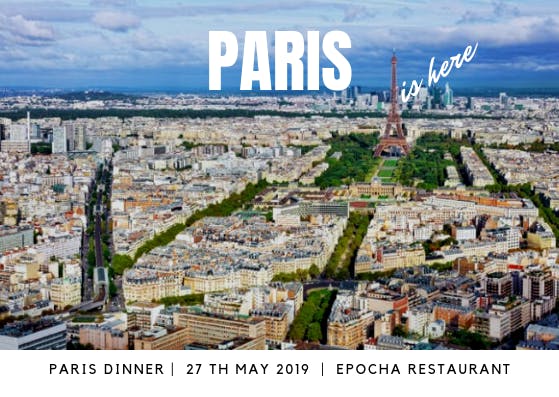 Paris Dinner - Postcard Series 