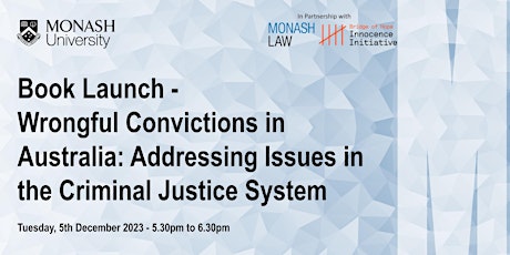 Book launch: “Wrongful Convictions in Australia” primary image