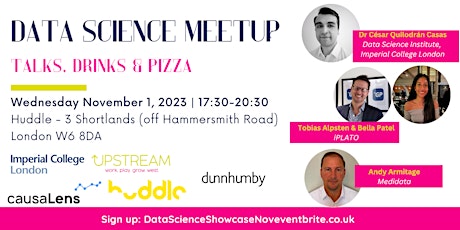 Data Science Meetup: Showcase talks, Pizza + Drinks primary image