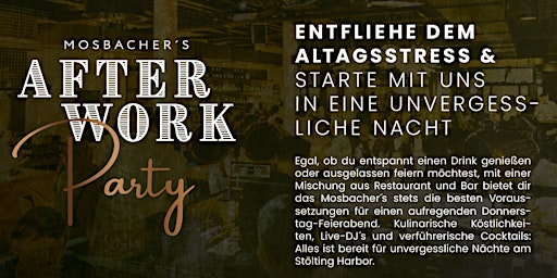 Afterwork Party Mosbacher's Gelsenkirchen  primärbild