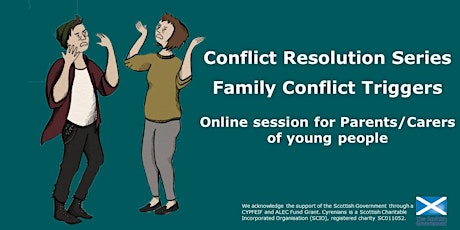 Hauptbild für PARENTS/CARER -SCCR Conflict Resolution Session - Family Conflict Triggers