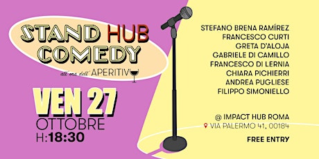 Stand Hub Comedy: all’ora dell’aperitivo primary image
