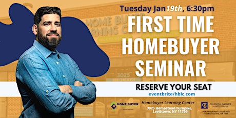 Imagem principal do evento First Time Home Buyer Seminar