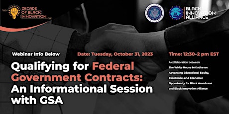 Qualifying for Federal Government Contracts Informational Session with GSA primary image