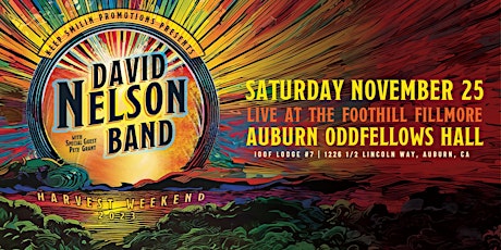 THE DAVID NELSON BAND  - HARVEST TOUR '23!  - LIVE primary image
