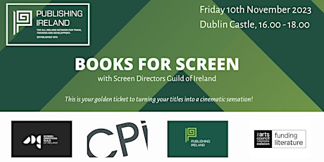 Books for Screen 2023 with Screen Directors Guild of Ireland primary image