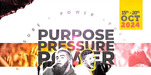 Purpose Pressure Power Youth & Arts Conference primary image