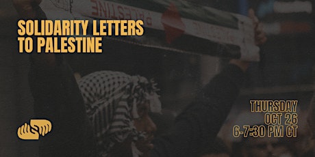 Solidarity Letters to Palestine primary image