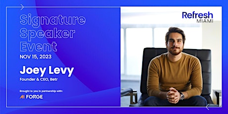 Signature Speaker: Joey Levy  primärbild